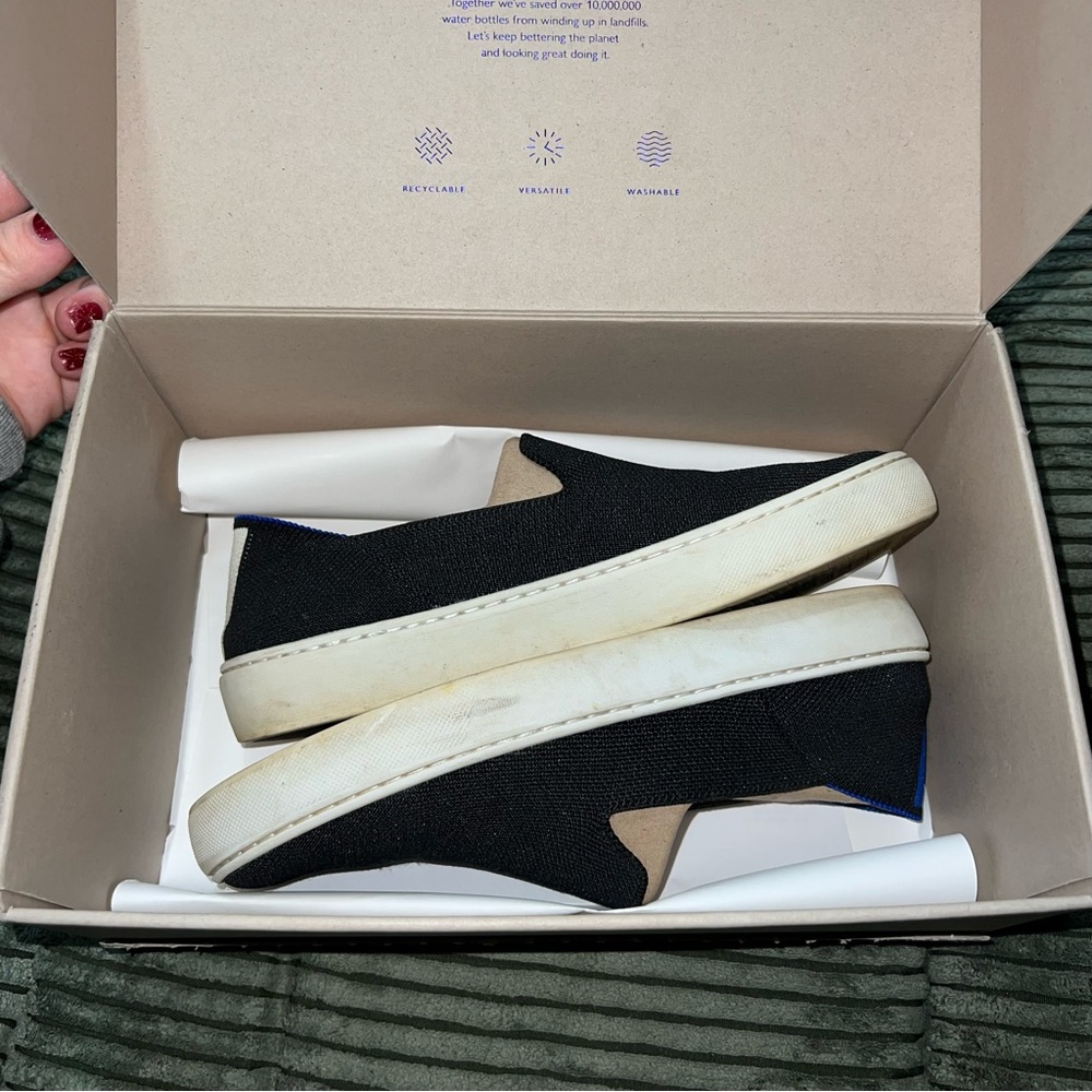 Rothy’s the original slip on sneaker in black - Picture 5 of 9